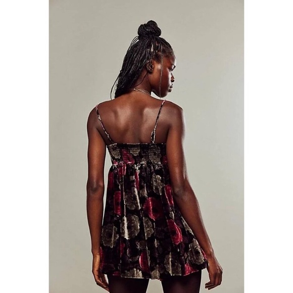NWOT free people luna velvet romper - Picture 4 of 11